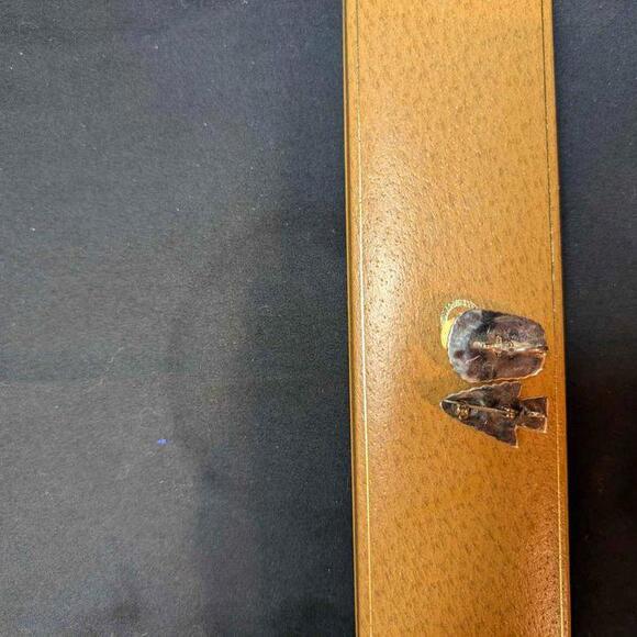 2) Navajo Brioche Orange Spiny Oyster Shell Native American Silver MOP Arrowhead - Picture 5 of 8